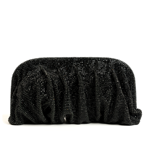 black crystal handbag