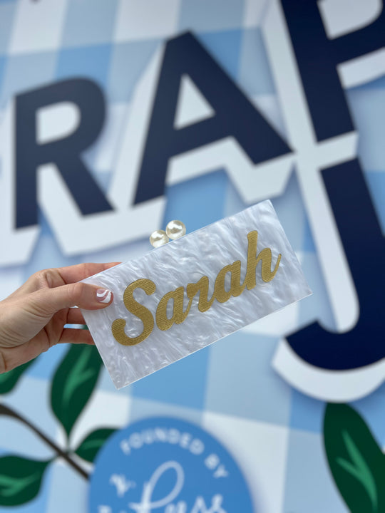 QUICKSHIP: Engraved Personalized Handbag