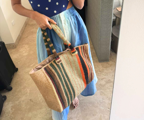 The Sóller Raffia Sunset Tote