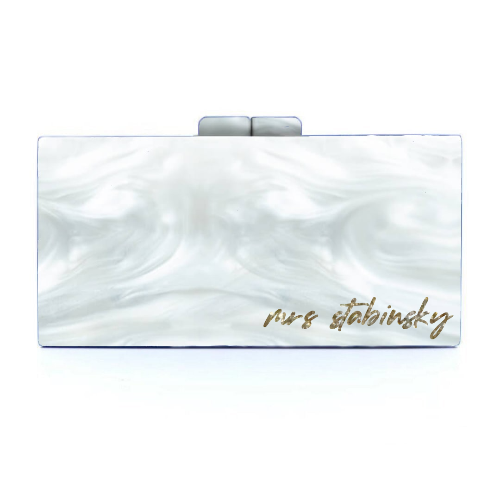 Mrs. Standard Custom Acrylic Box Bag