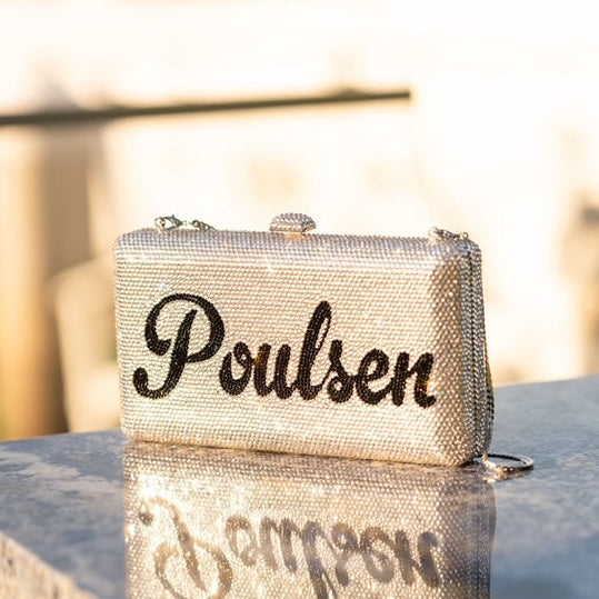 Personalized Embellished Crystal Name Handbag