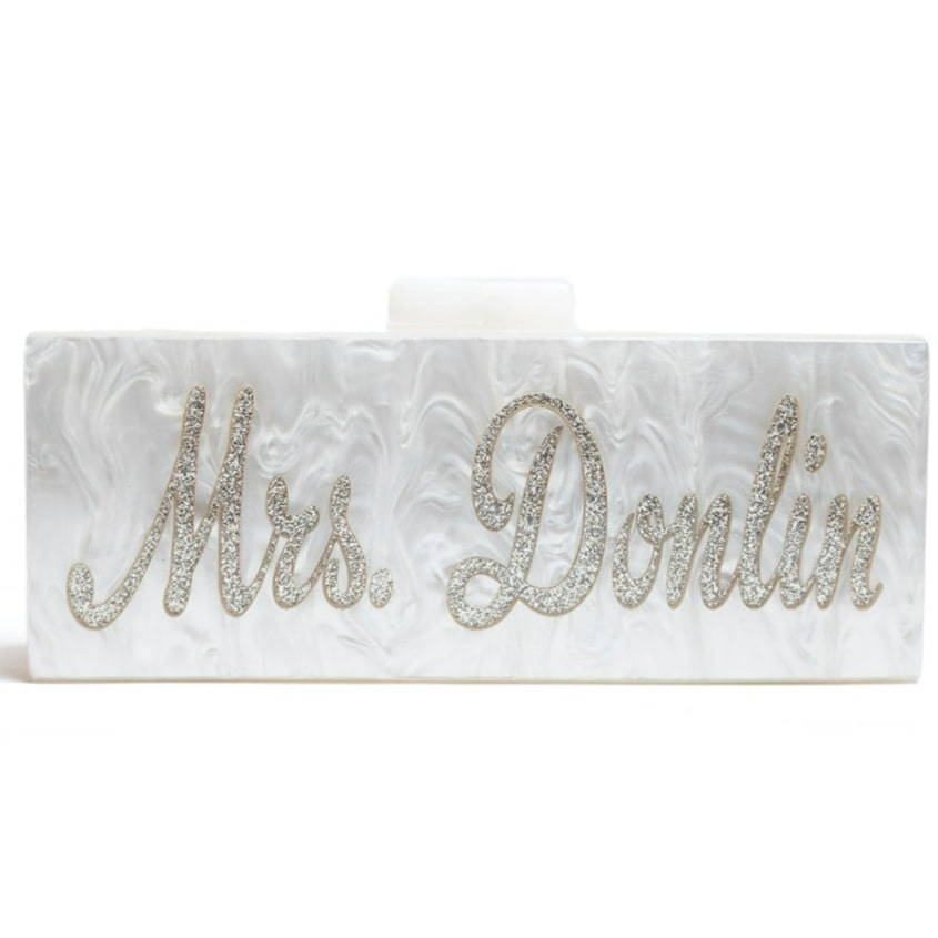 Personalized Mrs. Bridal Handbag