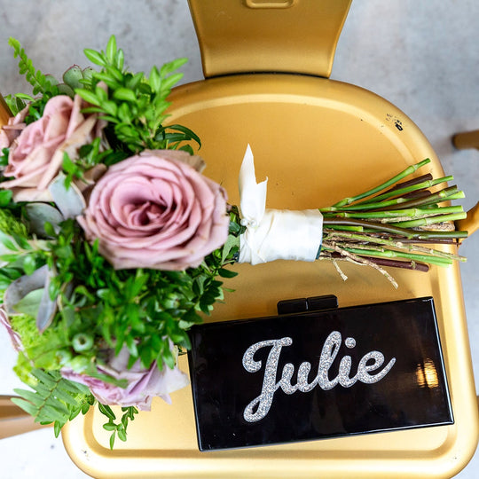 Stylish Personalized Name Handbag for Weddings and Special Events