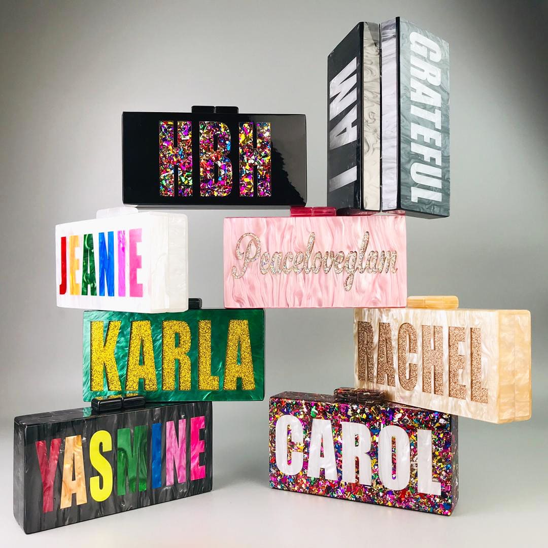 Stylish Personalized Name Handbag for Weddings and Special Events